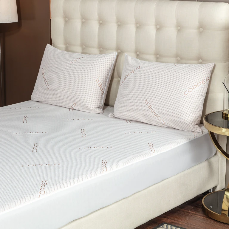 2 Pack Copper Infused Waterproof Pillow Protectors