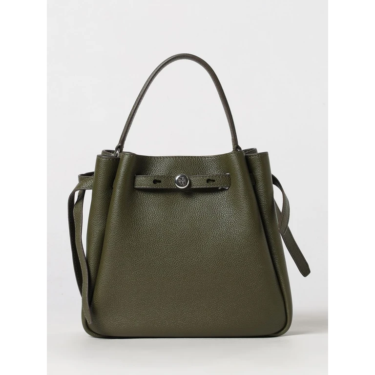 Romy Mini Handbag in Pebbled Leather with a Flared Shape (166982325)