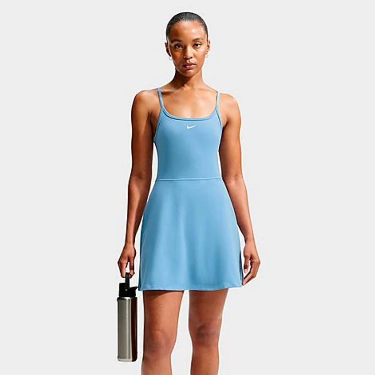 Women's One Dri-FIT Dress in Work Blue/White Size: XXS