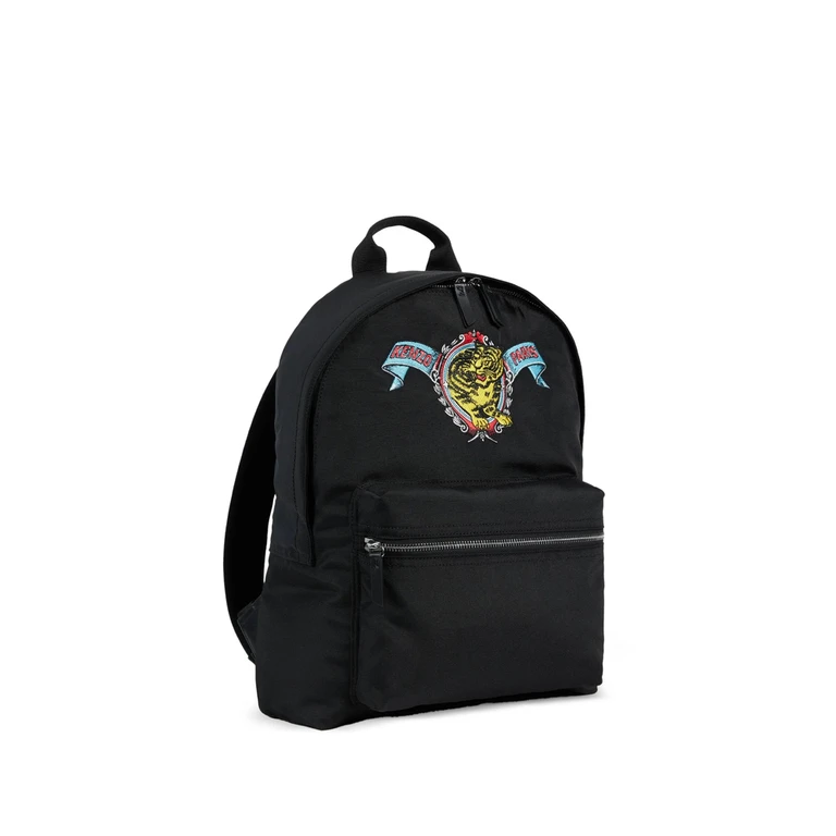 Jumping Tiger Embroidered Backpack