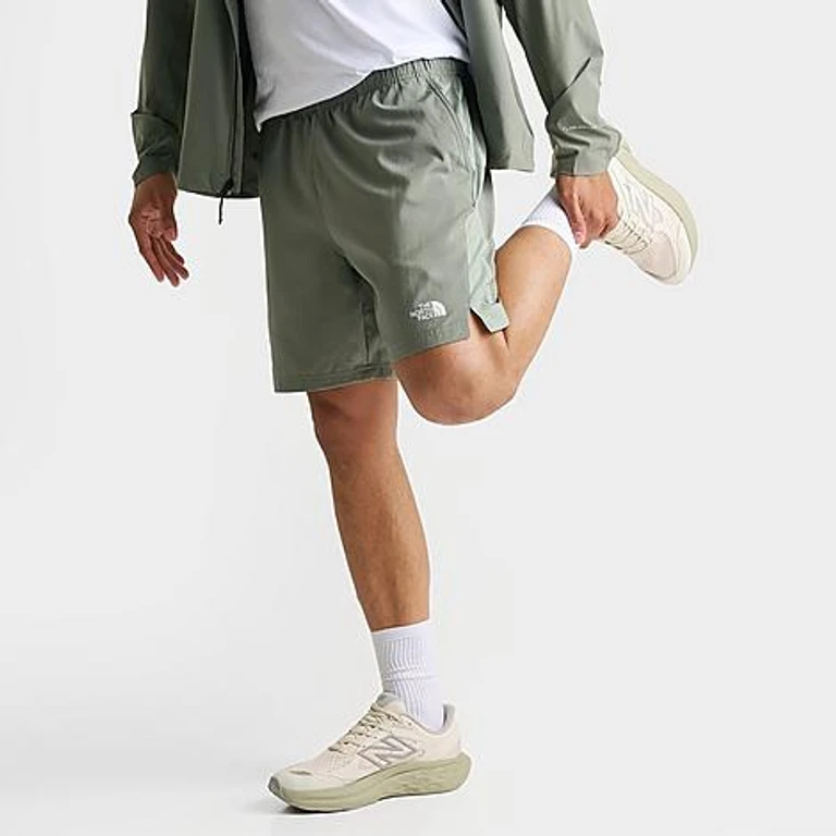 24/7 Pentadome Embossed Woven Shorts in Agave Green/Slate Moss