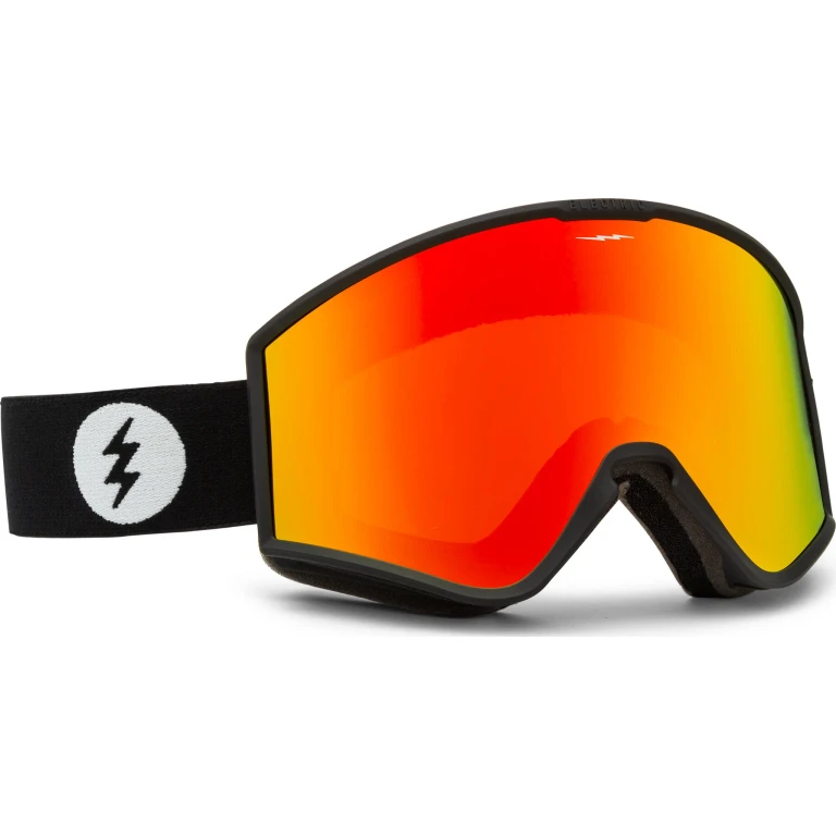 Kleveland Goggles - Matte Black Frame - Red Chrome Lens - With bonus lens