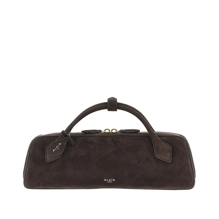 ALAIA Suede leather 'Le Teckel' clutch Woman One Size