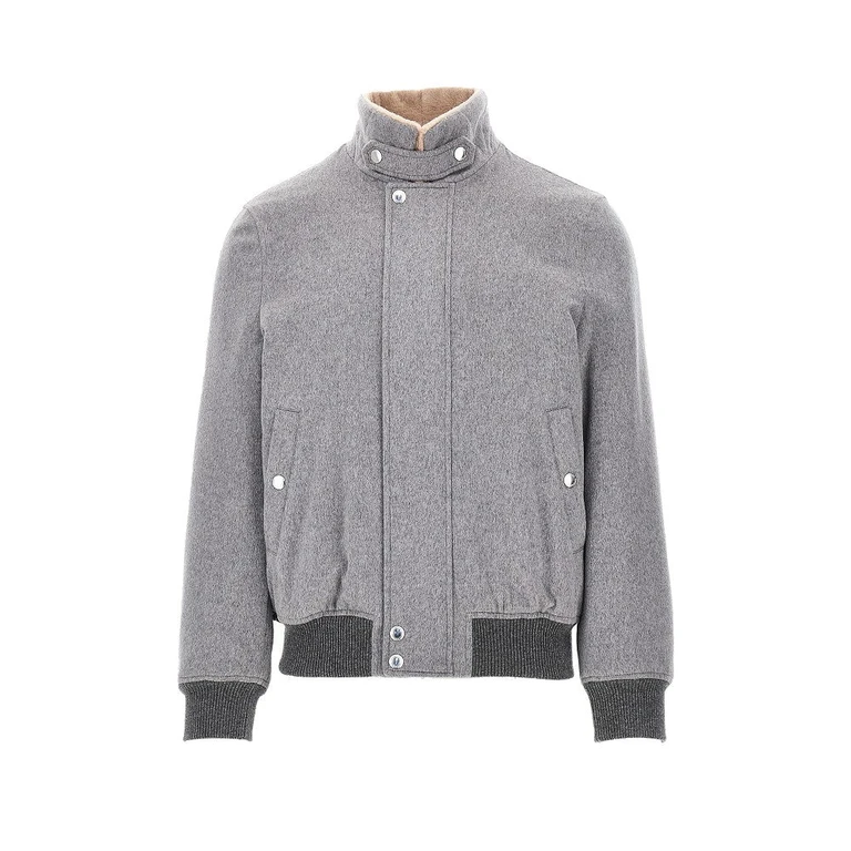 Padded suede leather jacket Man M