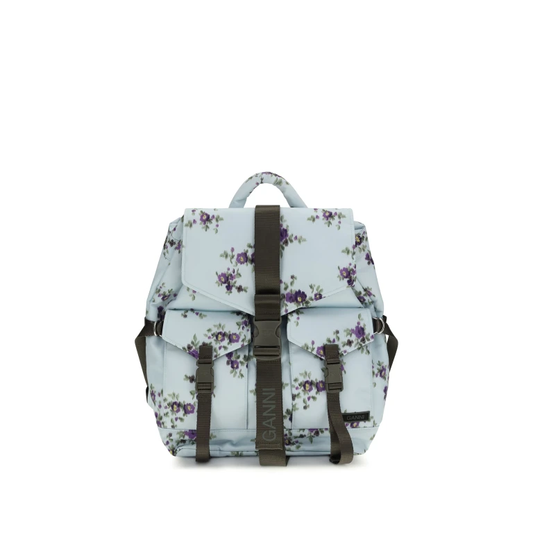 Backpack Re-Tech Nylon Iced Aqua