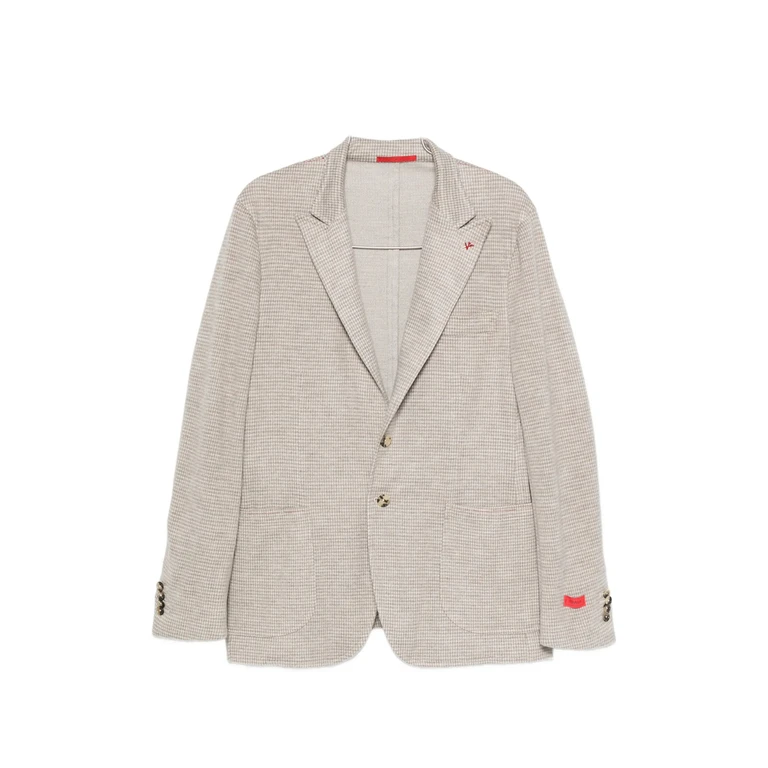 Houndstooth-pattern Blazer
