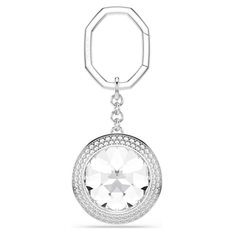 Una Rhodium Plated Bag Charm