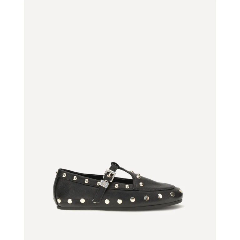 Mary Jenny studded Ballerinas in pebbled leather Female 36