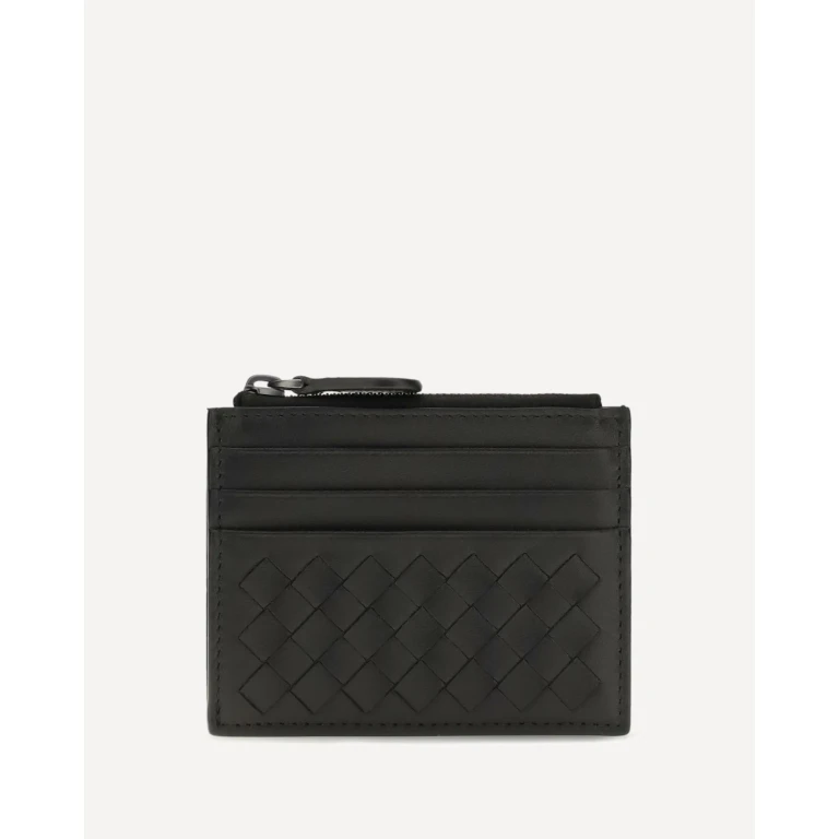 Intrecciato zip Card Holder Female UNI