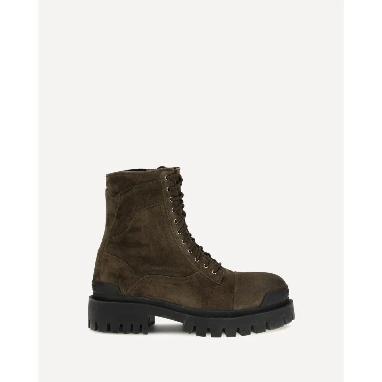 Combat Strike waxed suede calf leather Boots Male 40