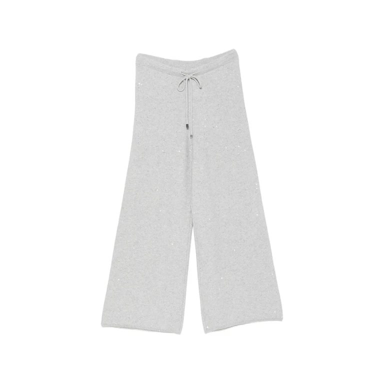 Sequin-embellished Drawstring Trousers