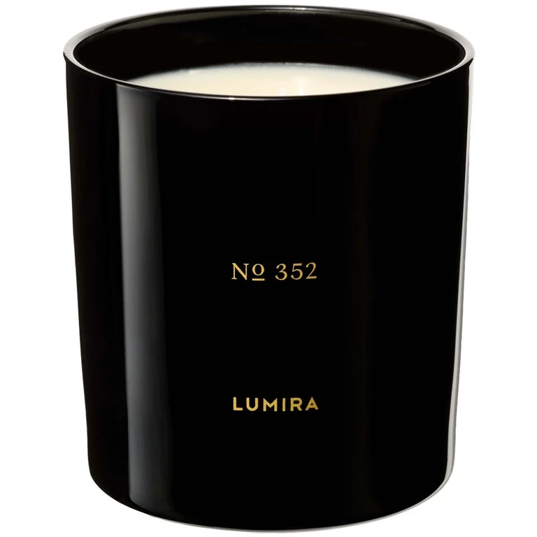 No.352 Leather and Cedar Black Candle 10.5 oz