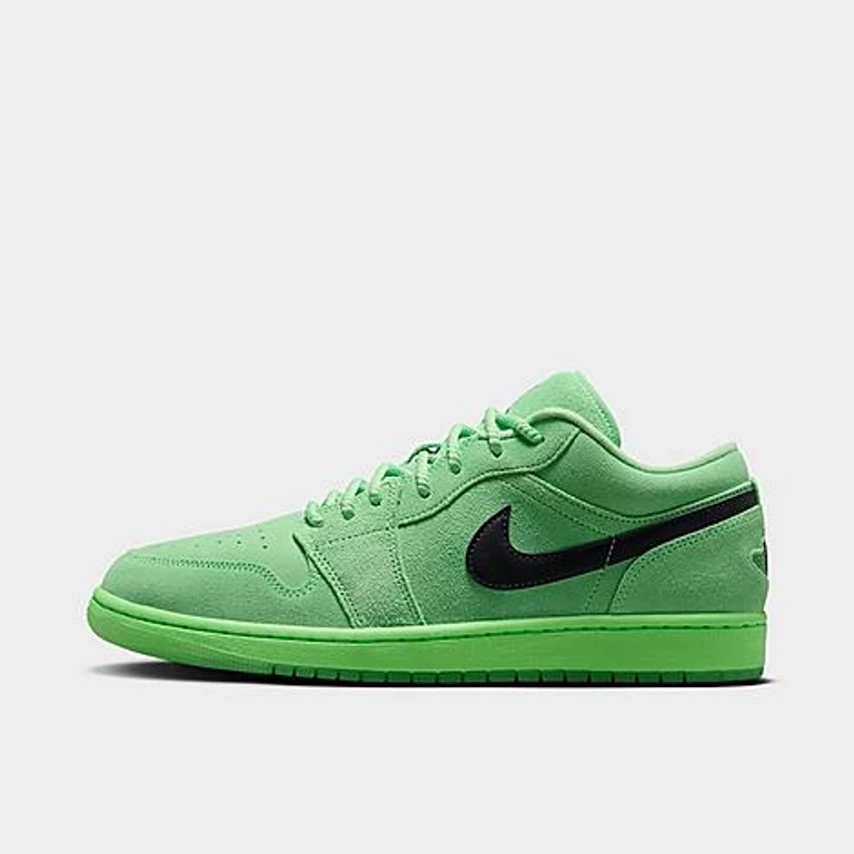 Jordan Men's Air Retro 1 Low SE Casual Shoes in Lime Blast/Lime Blast/Anthracite Size: 7.0