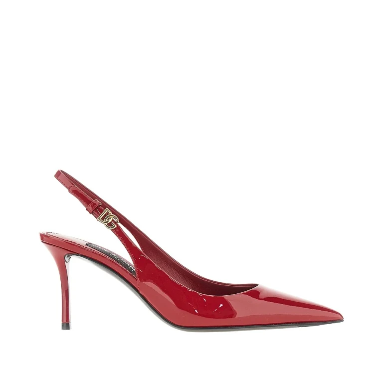 Patent leather slingback pumps Woman 36