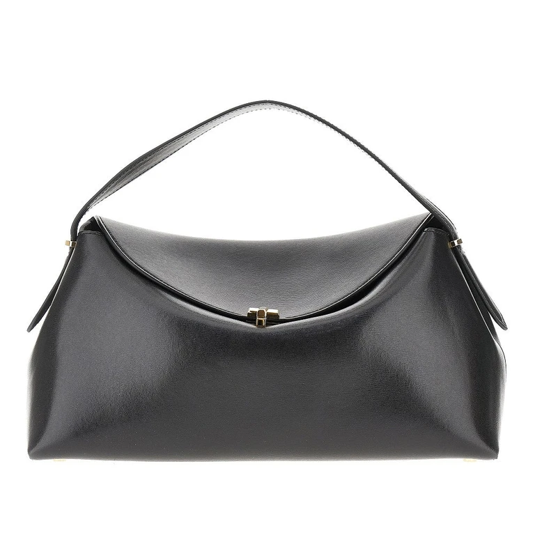 'T-Lock' leather top-handle bag Woman One Size