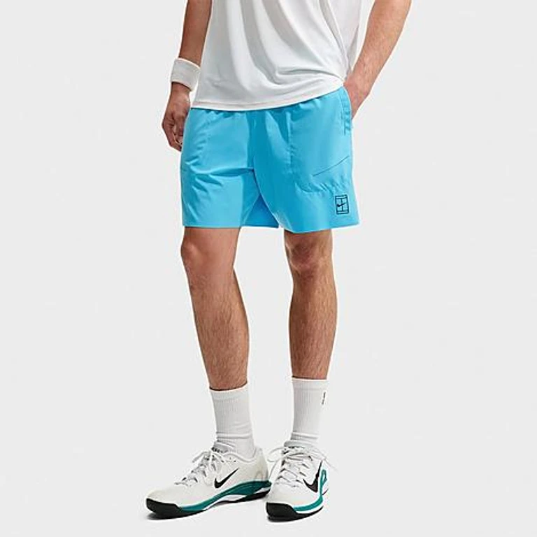 Court Advantage Dri-FIT Tennisshorts in Baltic Blue/Schwarz