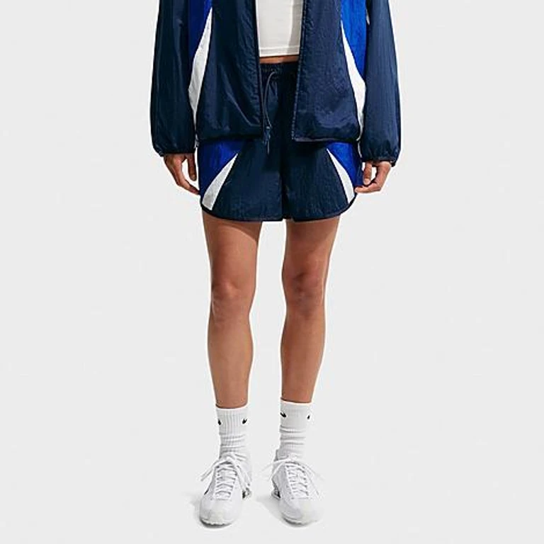 Sportswear ルーズ ミッドライズ トラックショーツ ミッドナイトネイビー/オールドロイヤル/ホワイト
