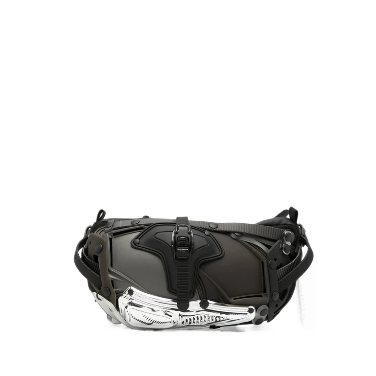 Sculptural-shell Carabiner Belt Bag