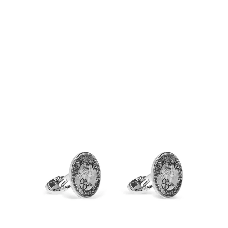 Cufflinks Metallic "Men Cufflink Coin"