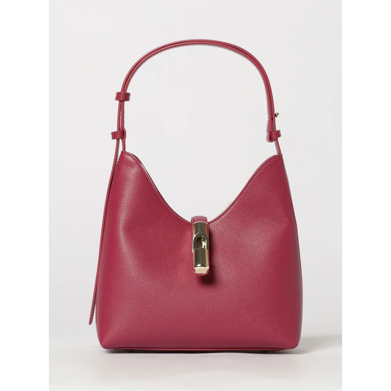 Goccia Grained Leather Shoulder Bag by with Snap Closure (WB01979BX33534895S)
