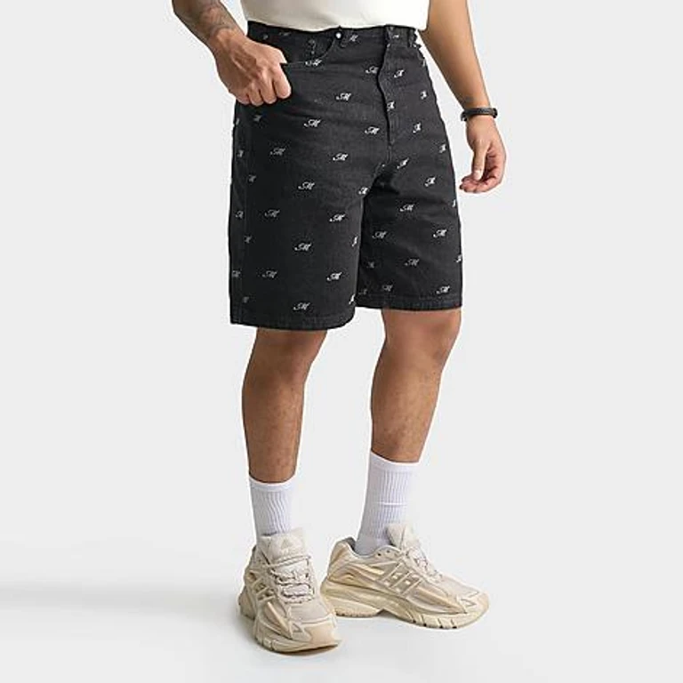 Pantalones cortos de mezclilla relajados Bellingham de MERCIER en negro