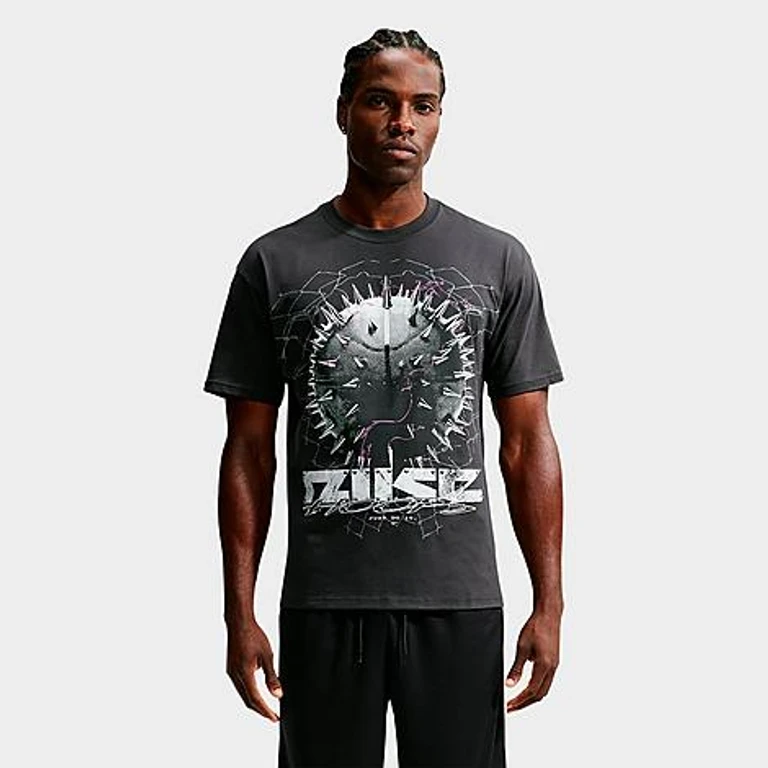 Men's Spike Basketball T-Shirt in Off Noir Size: Small
