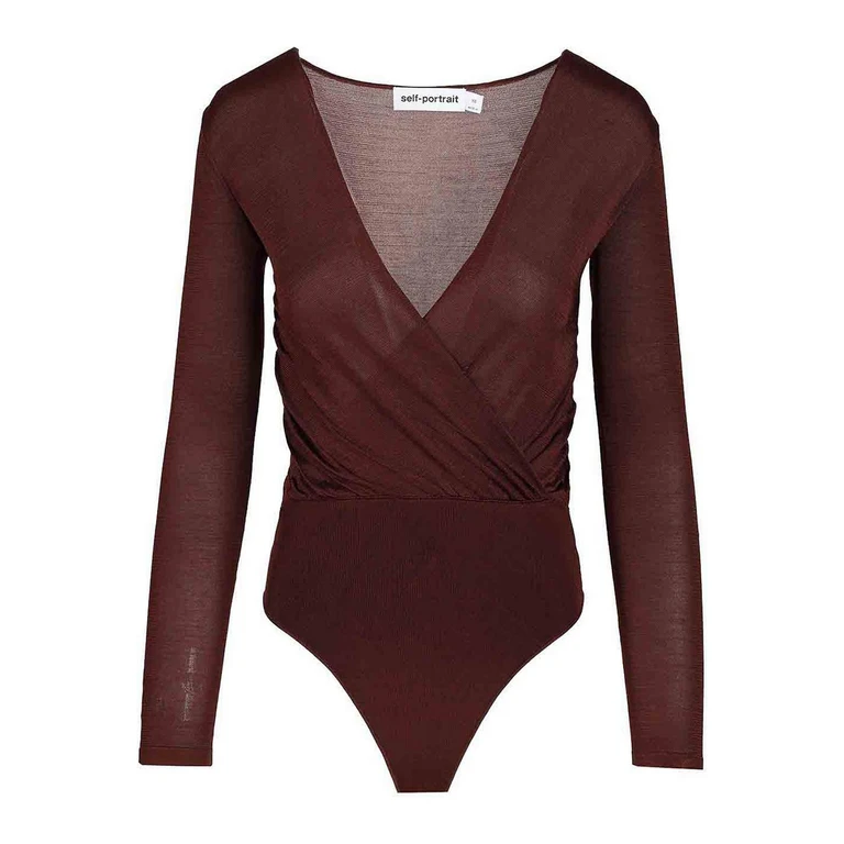 Self Portrait Blouse - Marron (PF26052BSBRBROWN)