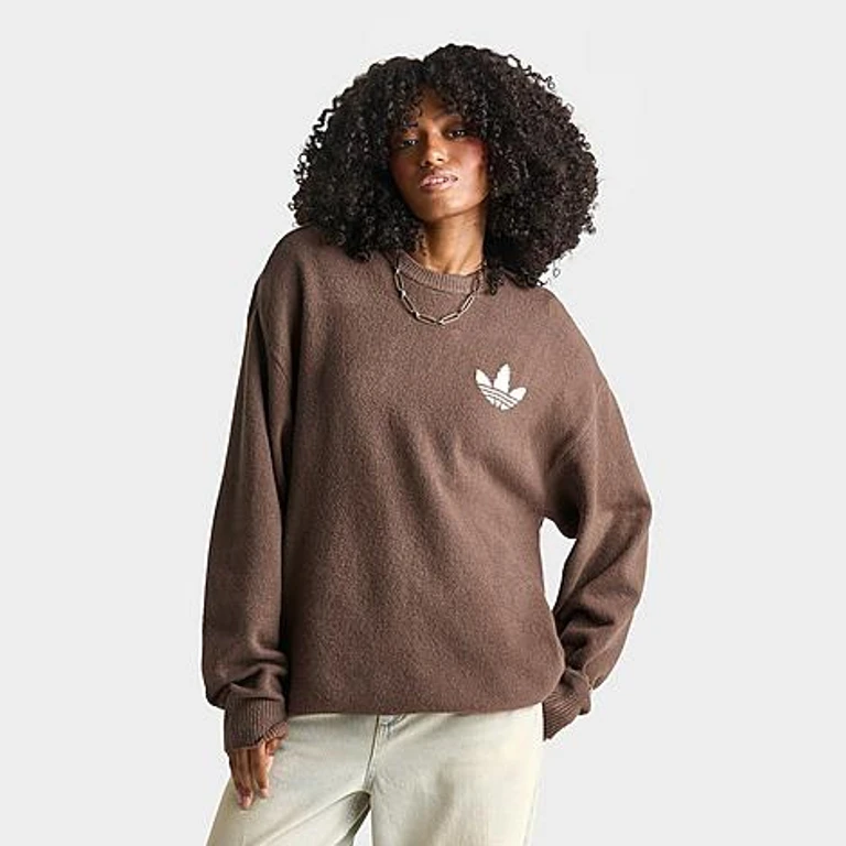 adidas Women's Originals Athletic Dept. Knitted Sweater in Earth Strata Size: XS