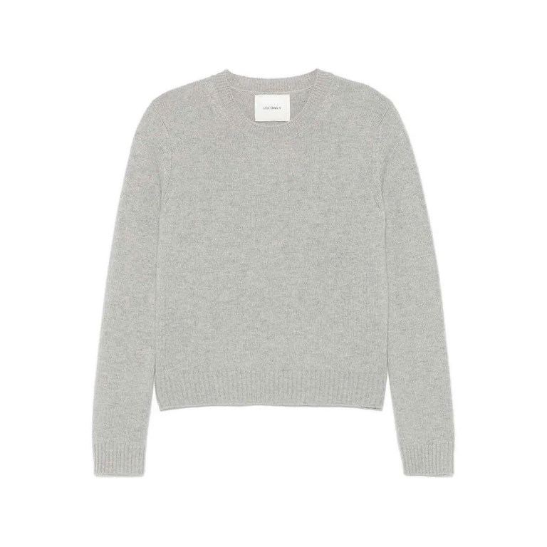Jersey de cuello redondo Lisa Yang - Gris claro