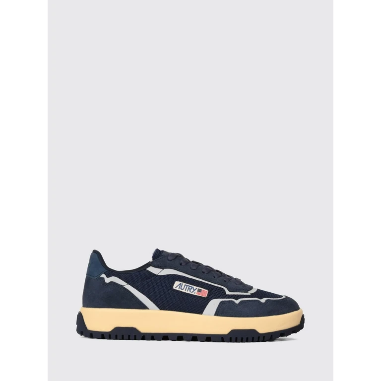 Wildpace Low Leather and Mesh Sneakers with Contrast Logo and Serrated Sole (LDLMAK12)