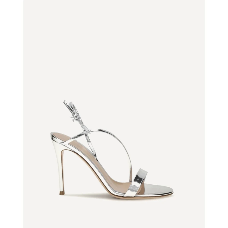 Manhattan metallic-effect leather Sandals Female 40