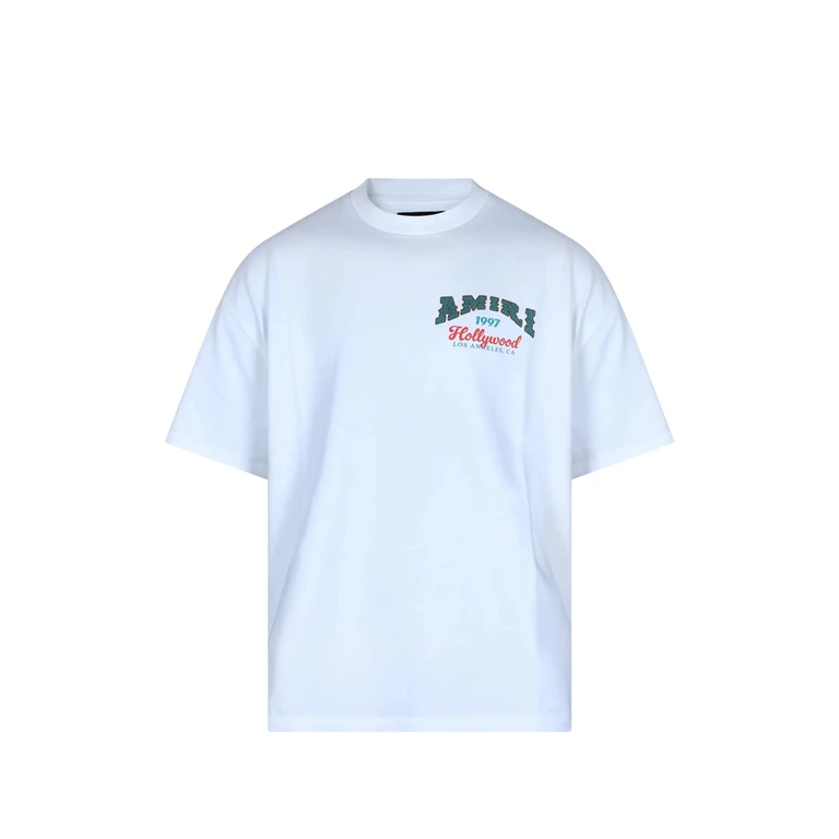 AMIRI Relaxed Fit Cotton T-Shirt with Graphic and Logo Print (AM426JR034003O)