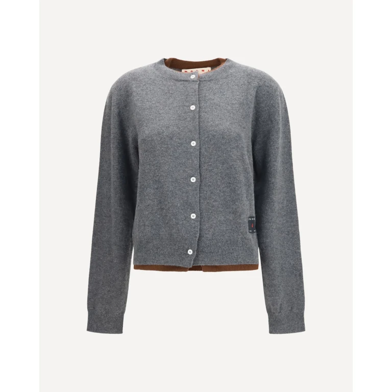 Layered effect cashmere Cardigan Female 42