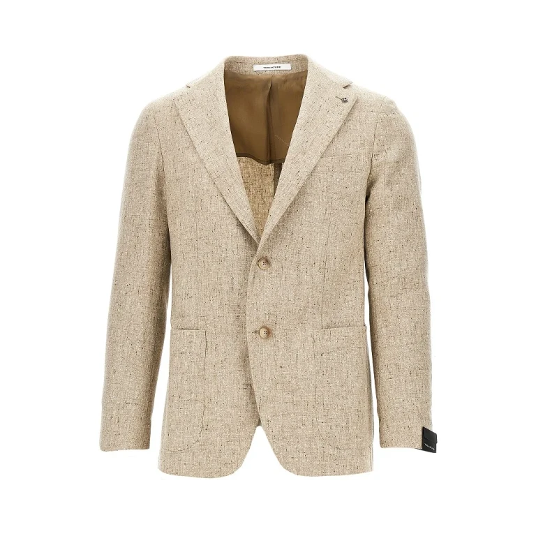 Mouliné virgin wool single-breasted jacket Man 48