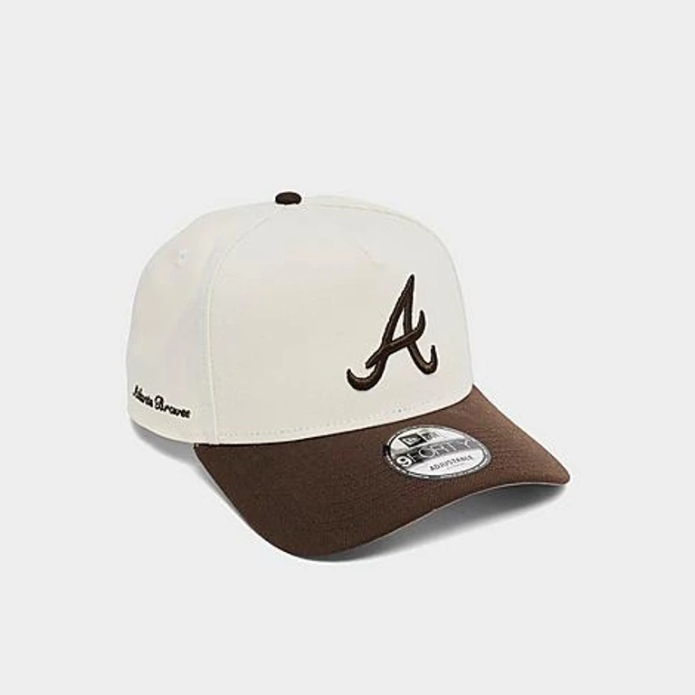 Atlanta Braves MLB Walnut 9FORTY A-Frame Snapback Cap