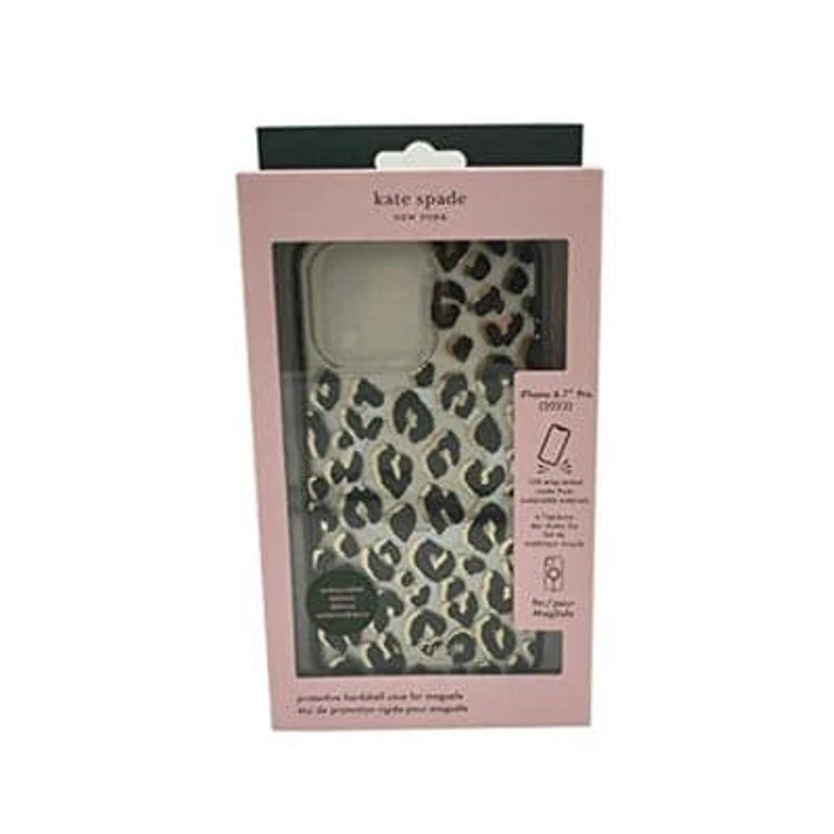 New York Protective Hardshell Case Compatible with Magsafe for Apple Iphone 14 Pro Max - City Leopard Black [Ksiph-237-Ctlb]