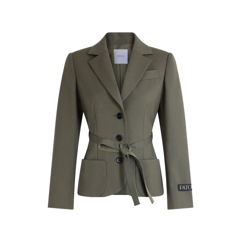 Belted Single-breasted Blazer