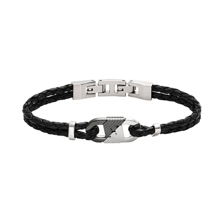 Fashion leather Bracciale da uomo Eagle Logo EGS3171040
