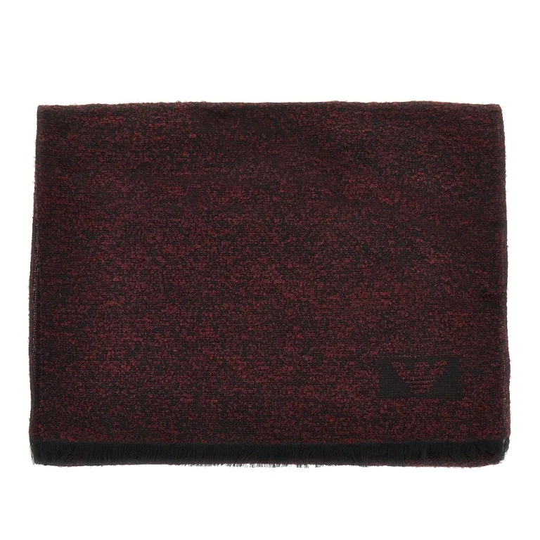 Bouclé wool blend scarf Man One Size