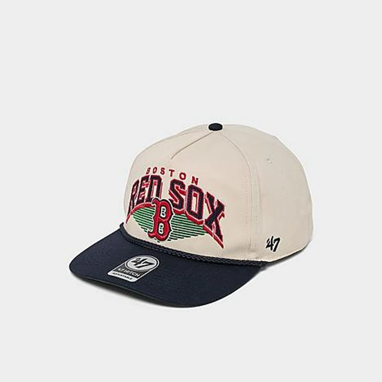 '47 Boston Red Sox MLB Pomona HITCH Snapback Cap in Natural/Navy