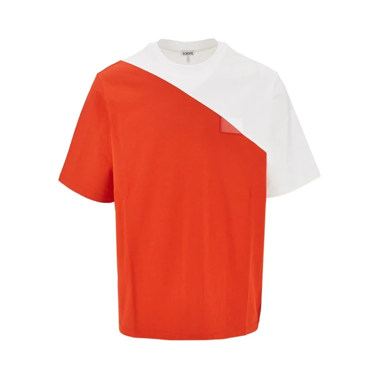 Cotton T-shirt with logo patch Man S