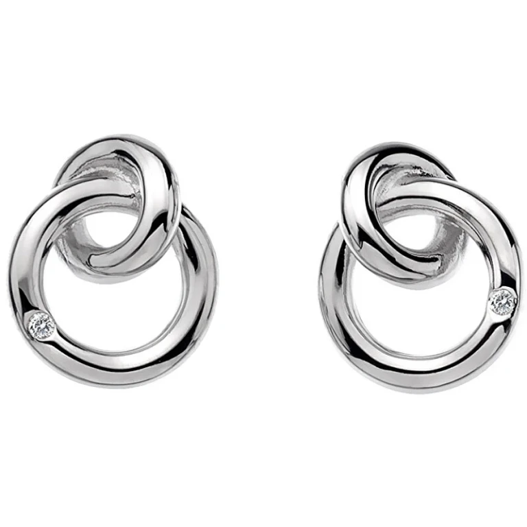 Stud Orecchini Eternity Interlocking DE308