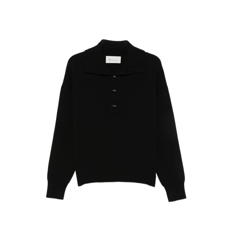 Ami Paris Button-up Sweater