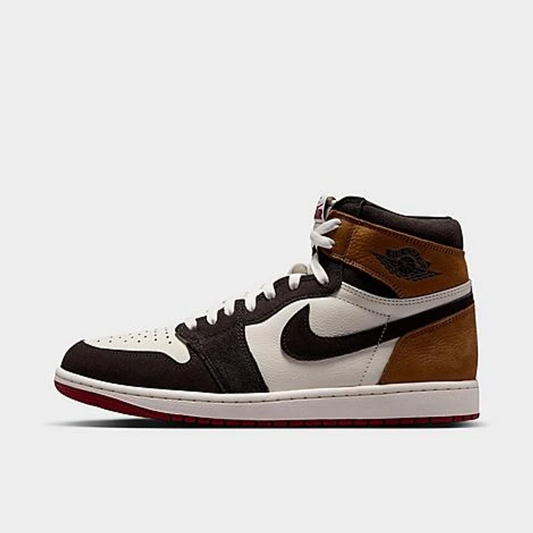 Air Retro 1 High OG Casual Schoenen in Shadow Brown/Light British Tan/Team Red