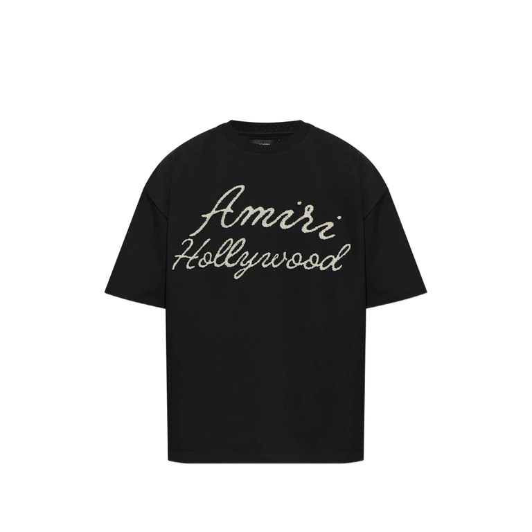 AMIRI Short-Sleeved Cotton T-Shirt with Logo Print (AM426JR0090002)