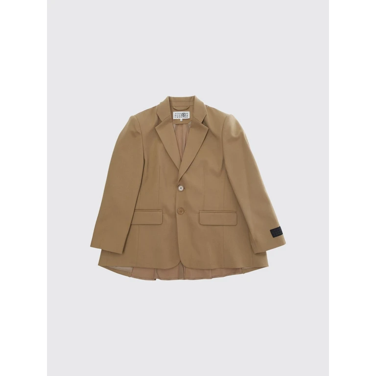 Manteau MM6 Maison Margiela pour enfant en camel