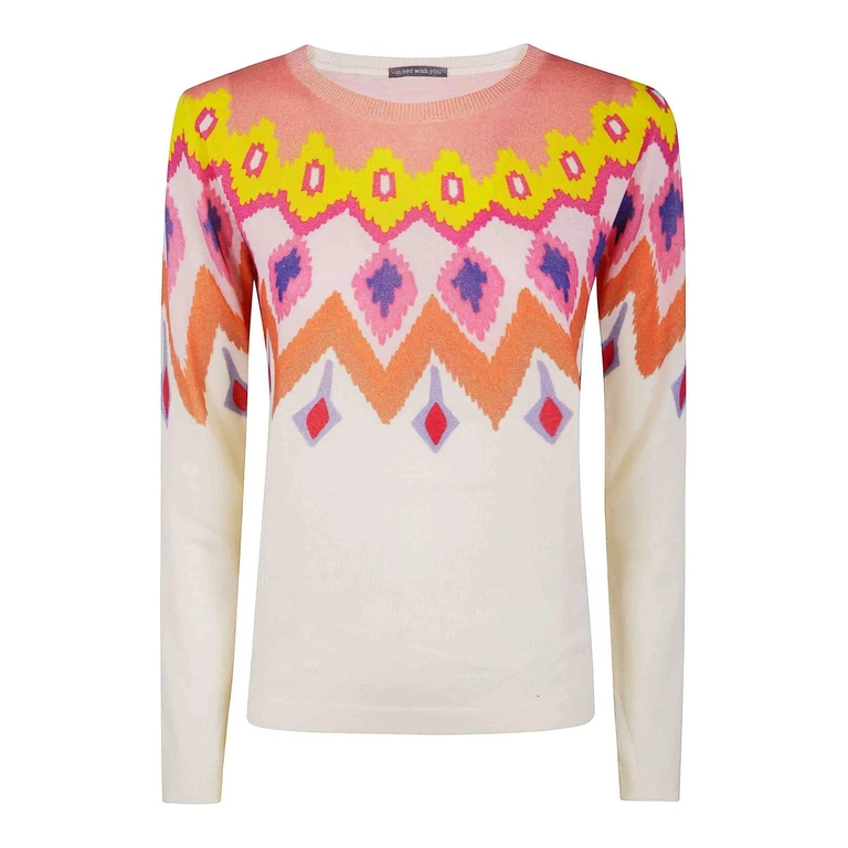 Pull Col Rond - Multicolore (VB04281)