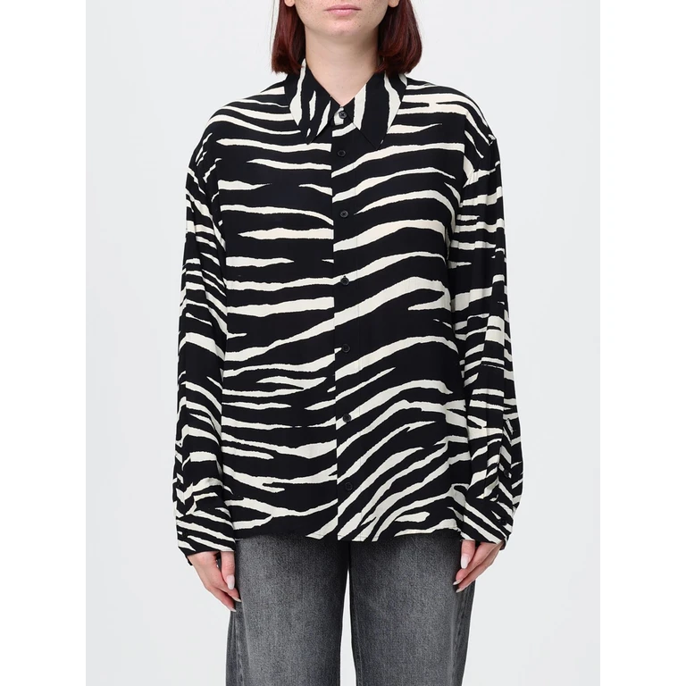Chemise à imprimé zèbre Zadig & Voltaire noire