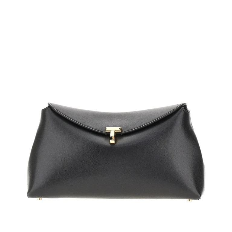 Leather 'T-lock' clutch Woman One Size