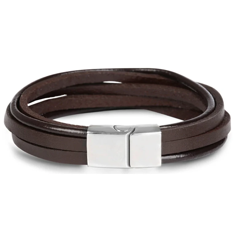 Brown leather Bracciale Leather